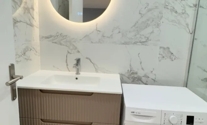 Salle de bain après